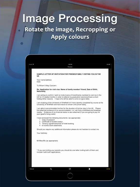 Tangkapan skrin Multi Documents Scanner OCR iPad 