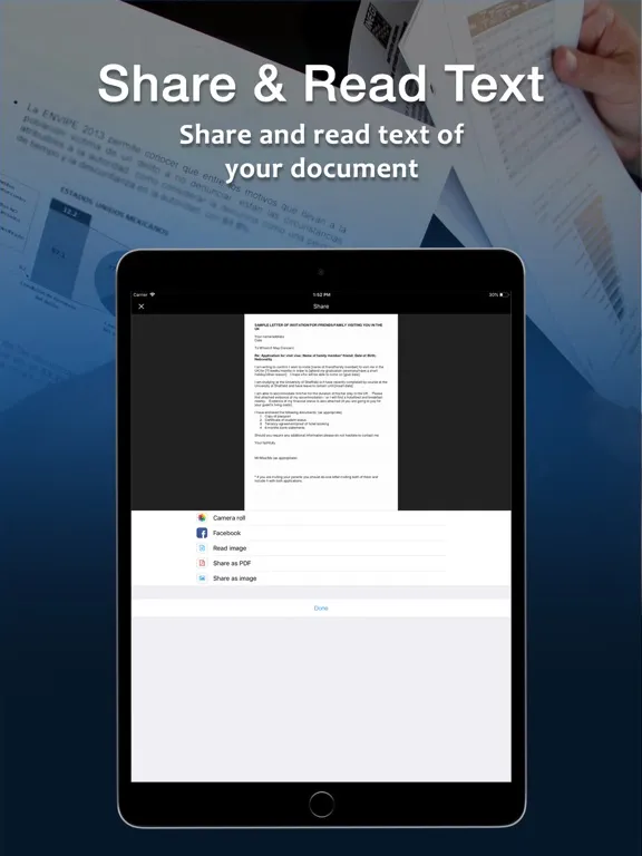 Tangkapan skrin Multi Documents Scanner OCR iPad 