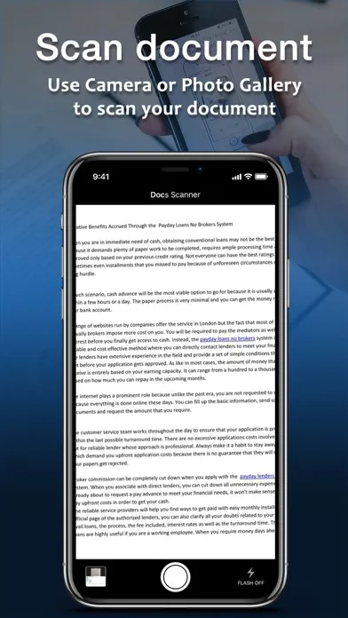 Tangkapan skrin Multi Documents Scanner OCR