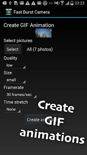 Tangkapan layar Fast Burst Camera