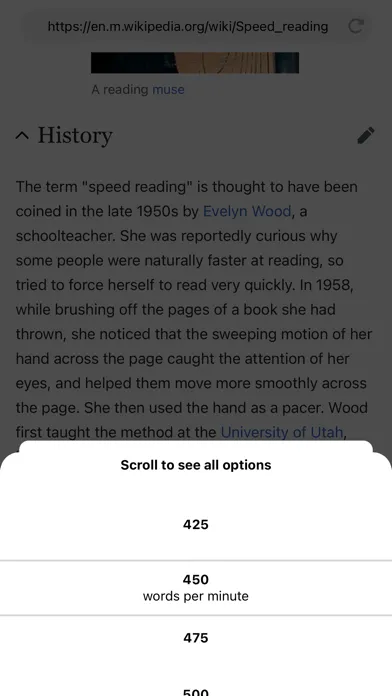 Captures d'écran de Spritz App