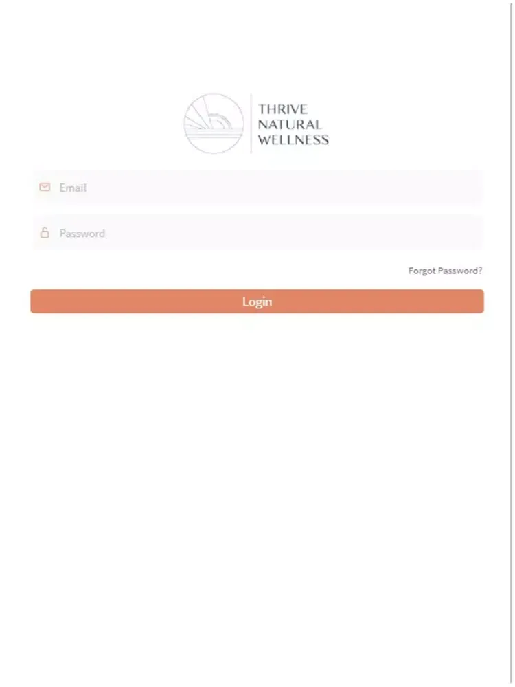 Ảnh chụp màn hình của Thrive Well iPad 