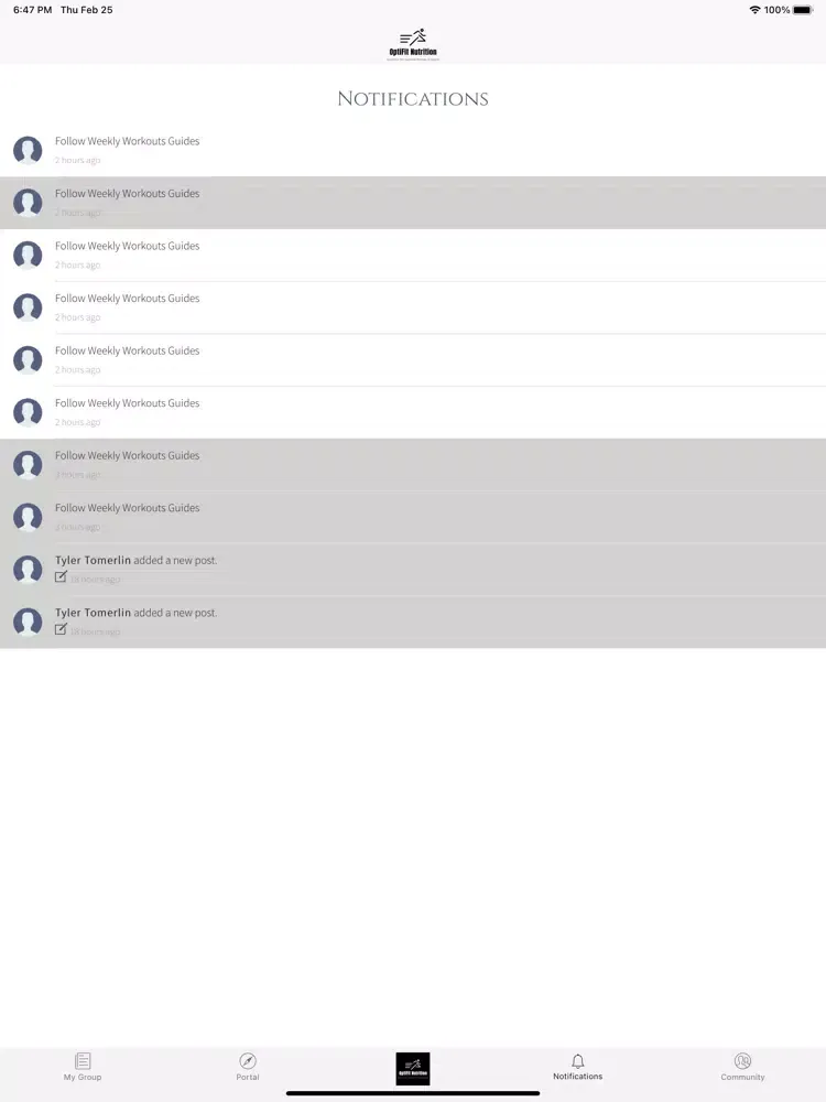 Скриншоты OptiFit Nutrition iPad 