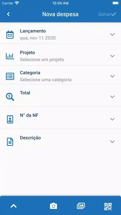 Capturas de tela do SPRO Expenses