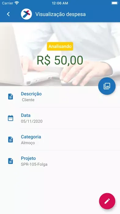 Capturas de tela do SPRO Expenses