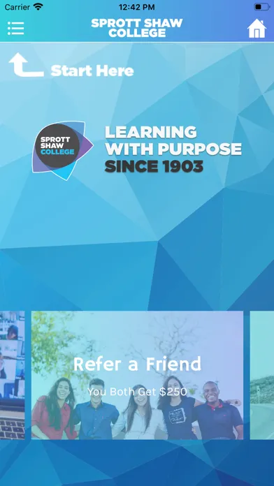 Capturas de tela do The Sprott Shaw College App