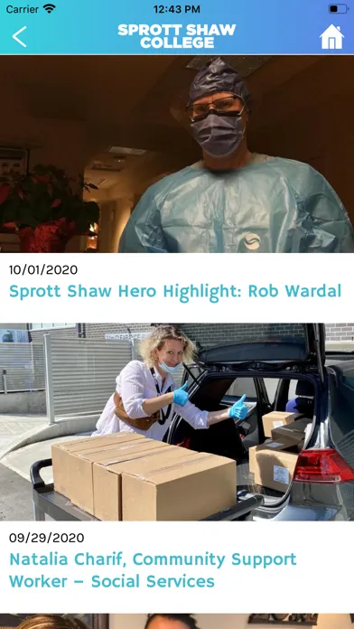 Capturas de tela do The Sprott Shaw College App