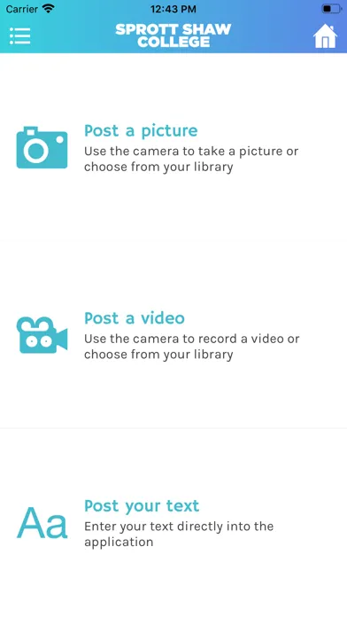Capturas de tela do The Sprott Shaw College App