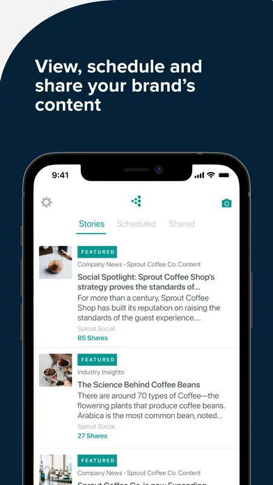 Capturas de tela do Advocacy by Sprout Social