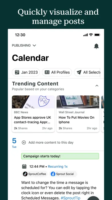 Sprout Social應用截圖