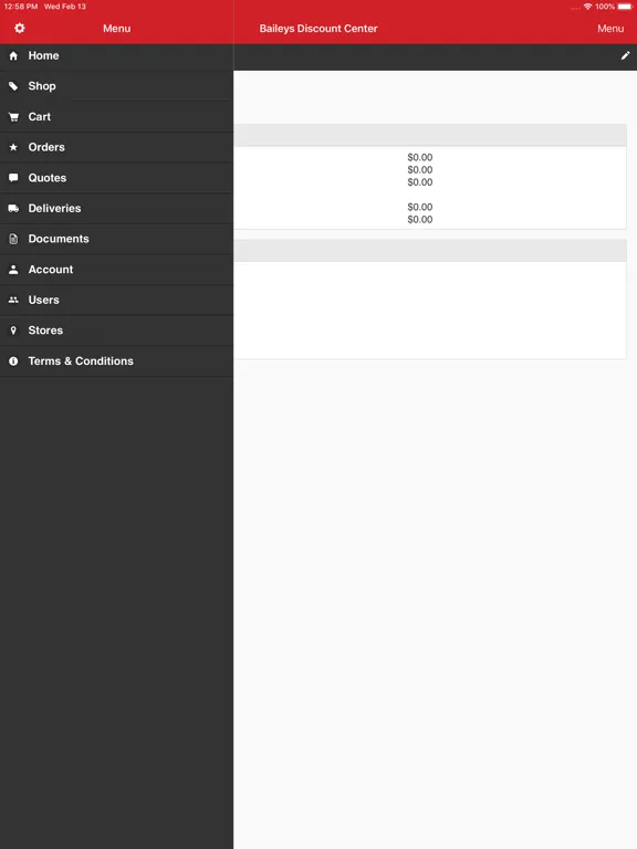 Скриншоты Bailey's Discount Center iPad 