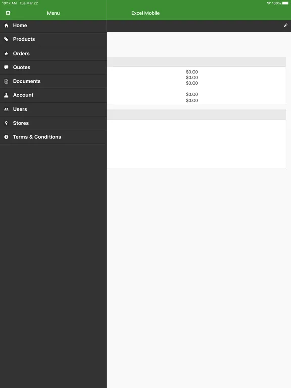EXCEL Plumbing Supplies iPad  スクリーンショット