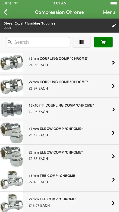 EXCEL Plumbing Supplies スクリーンショット