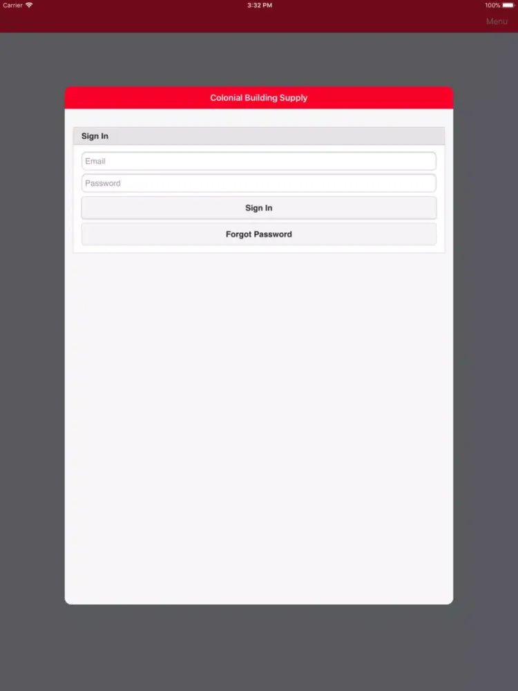 Colonial Building Supply iPad  스크린샷
