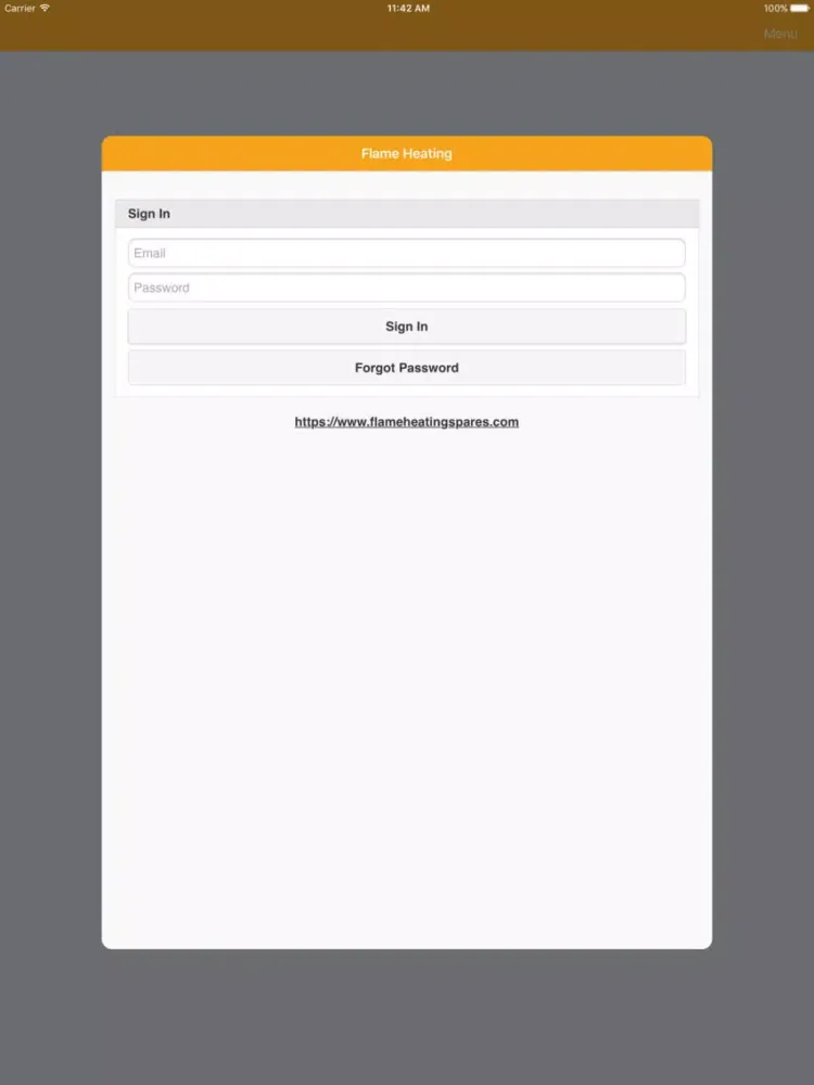 Zrzuty ekranu Flame Heating Spares iPad 