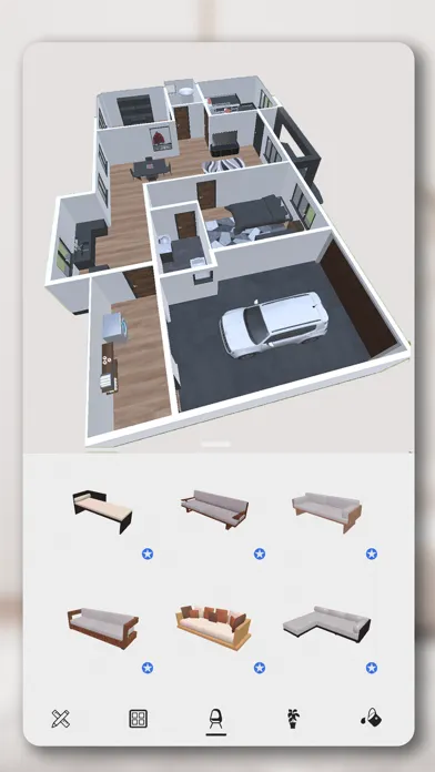 Tangkapan skrin Home Design - 3D Plan