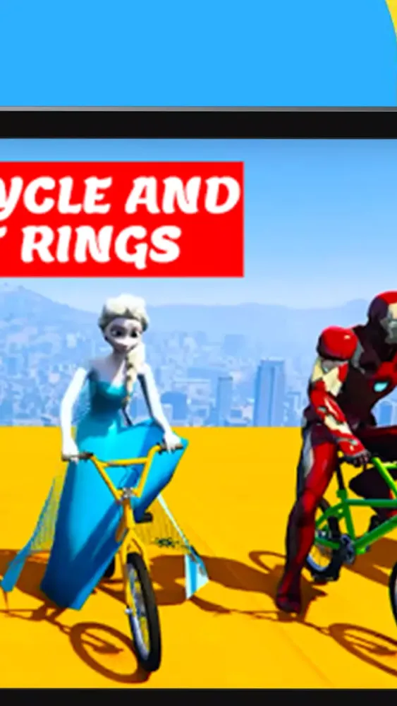 Superheroes Bmx Racing Game Screenshots