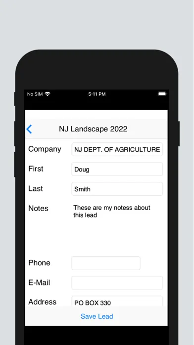 Capturas de pantalla de NJLCA Exhibitor Data Collector