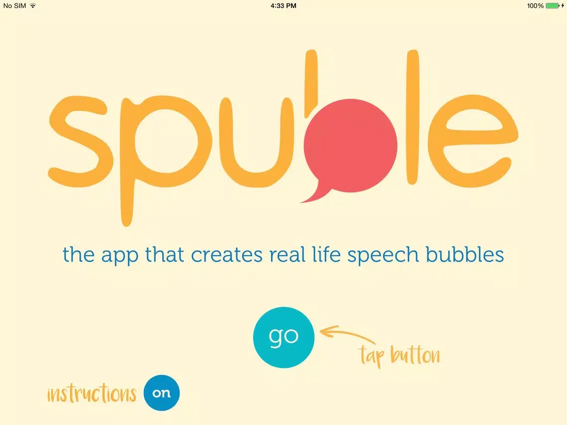 ภาพหน้าจอของ spuble – creating real life speech bubbles iPad 