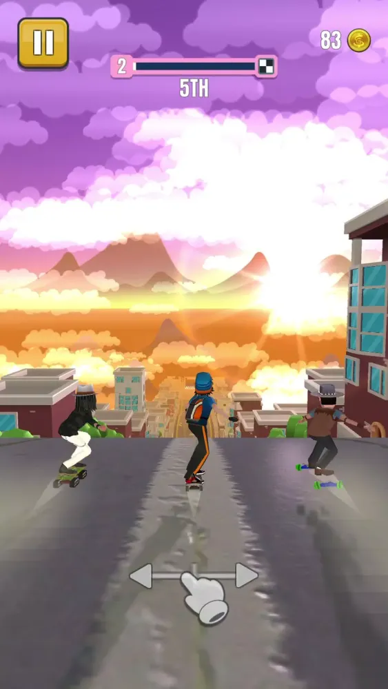 Capturas de tela do Faily Skater Street Racer