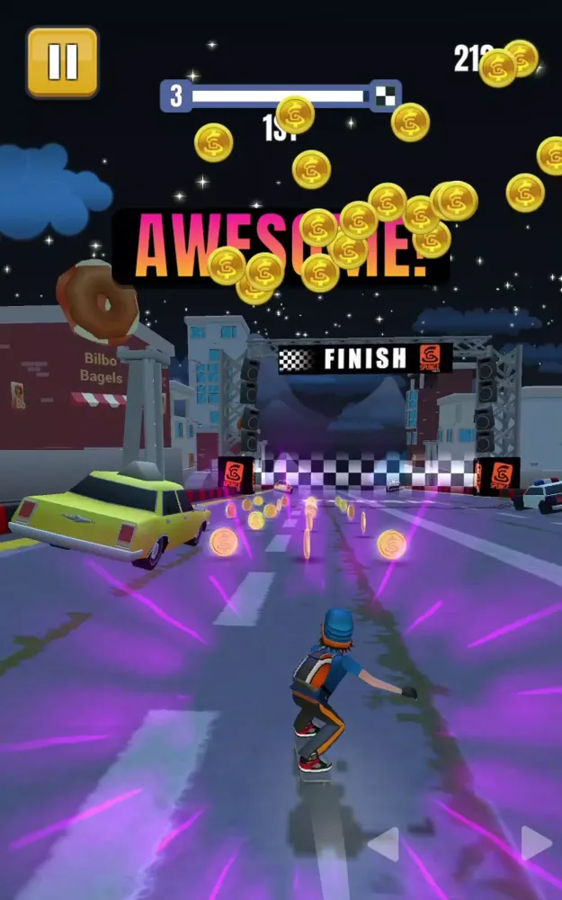 Capturas de tela do Faily Skater Street Racer