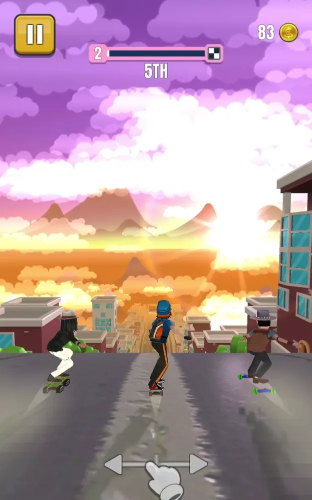 Capturas de tela do Faily Skater Street Racer