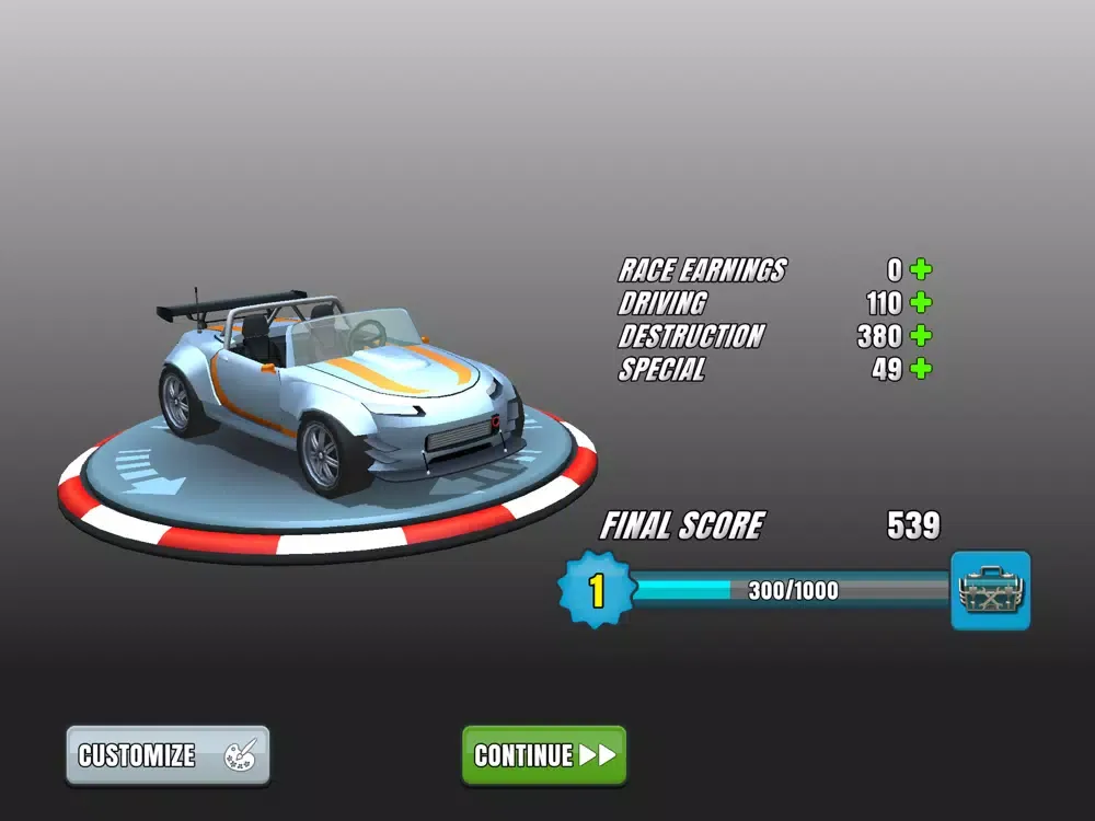 Capturas de tela do Faily Brakes Payout iPad 