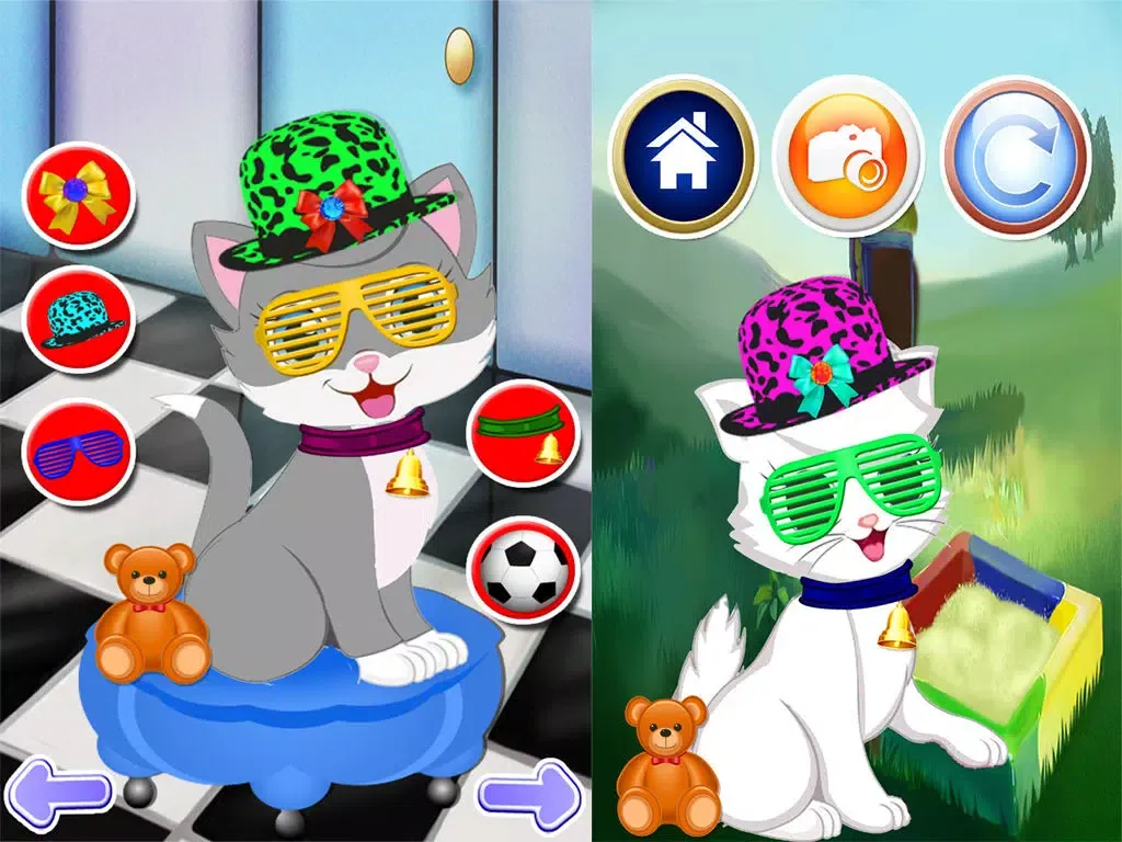 صور Fluffy Kitty Cat Pet Dress up Salon iPad 