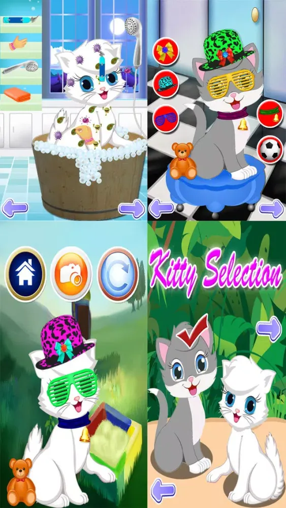صور Fluffy Kitty Cat Pet Dress up Salon