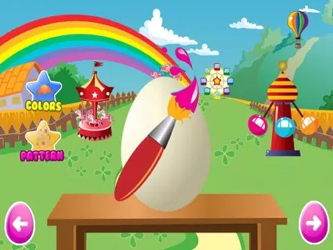 ภาพหน้าจอของ Easter Bunny Eggs Painting & Designing - Play free kids game iPad 