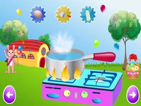 ภาพหน้าจอของ Easter Bunny Eggs Painting & Designing - Play free kids game iPad 