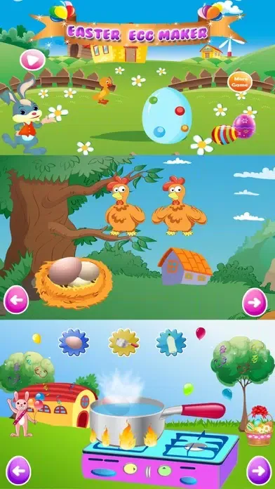 ภาพหน้าจอของ Easter Bunny Eggs Painting & Designing - Play free kids game