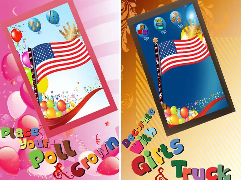 Capturas de tela do Crazy National Flag Maker Play Free Fun Kids Maker Game iPad 