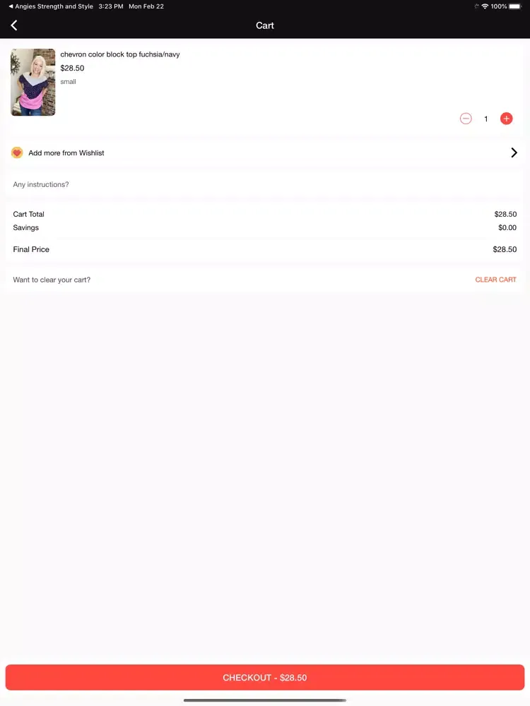 Zrzuty ekranu Spunky Sparrow Boutique iPad 