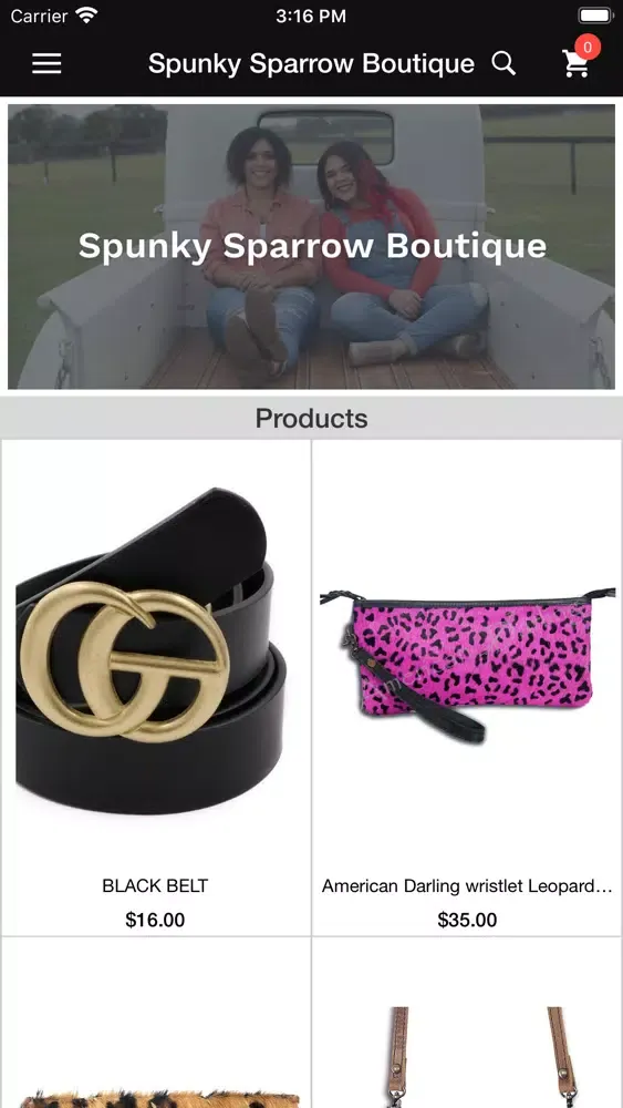 Zrzuty ekranu Spunky Sparrow Boutique