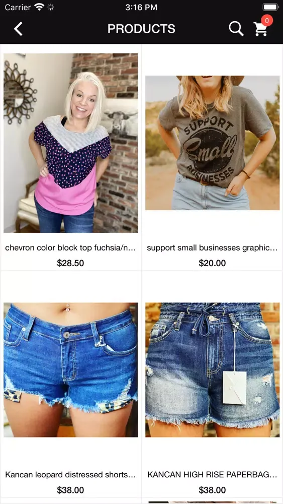 Zrzuty ekranu Spunky Sparrow Boutique