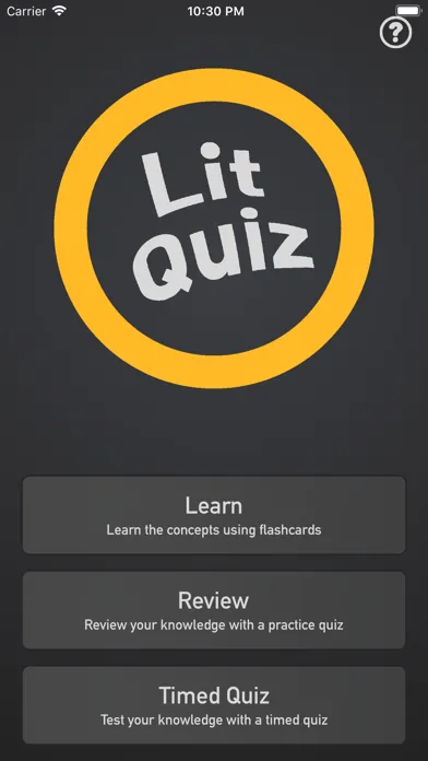 Literary Analysis Quiz應用截圖