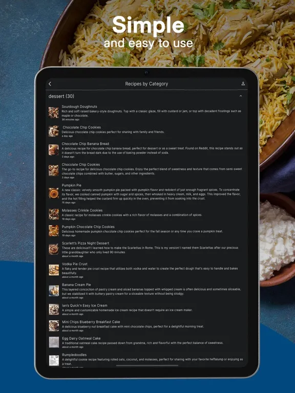 Tangkapan skrin CBH - Recipe Digitizer iPad 