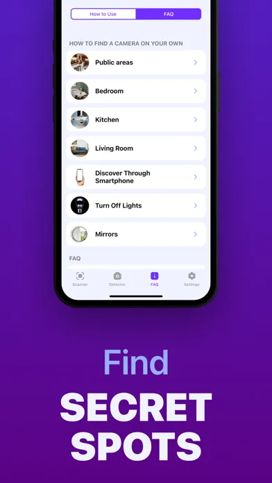 Spy Hidden Camera Detector PRO应用截图