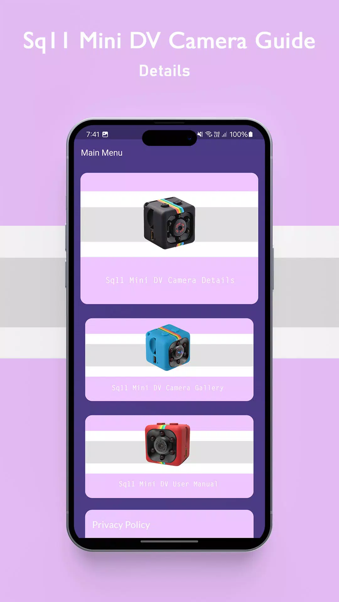 Sq11 Mini DV Camera App Guideภาพหน้าจอของแอป1