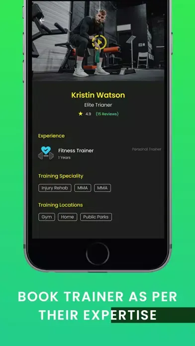 Zrzuty ekranu MyPT- Personal Training in UAE