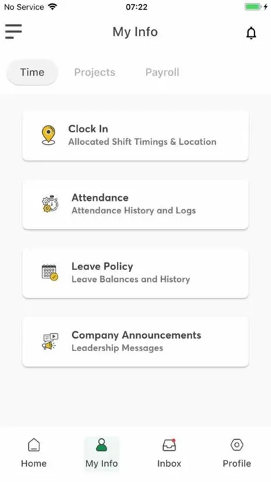 Capturas de tela do SquaHR- Time & Leave data