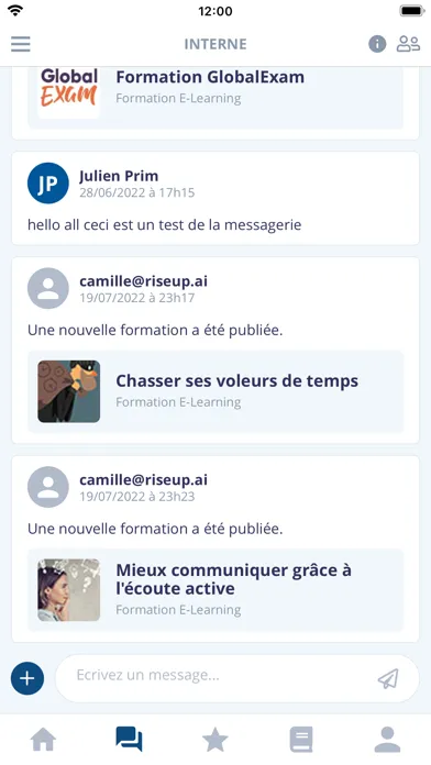 Captures d'écran de Rise Up Mobile Learning