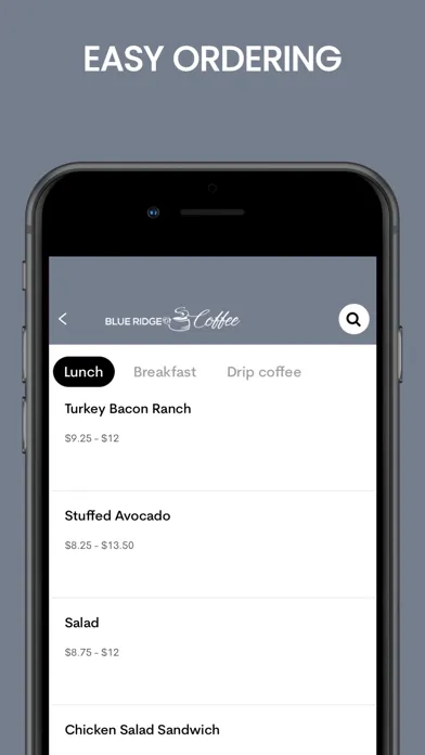 Blue Ridge Coffee स्क्रीनशॉट
