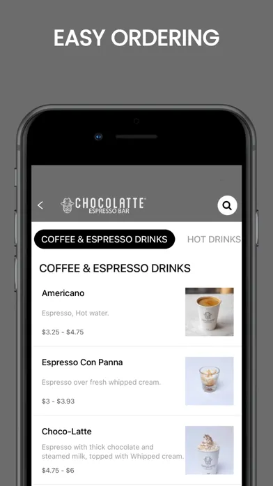 Chocolatte Espresso Bar Online Screenshots
