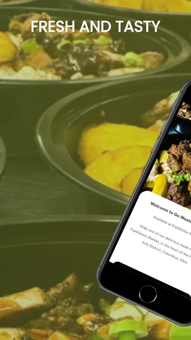 Capturas de tela do Go Meals Express