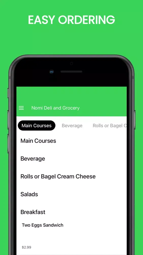 Capturas de tela do Nomi Deli and Grocery