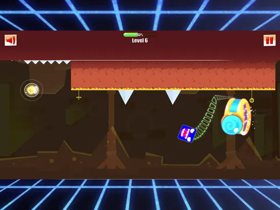 Tangkapan layar Square Dash GeoMetry jump fast iPad 