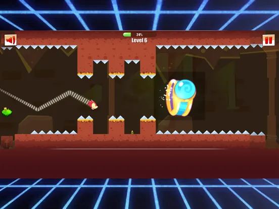 Tangkapan layar Square Dash GeoMetry jump fast iPad 