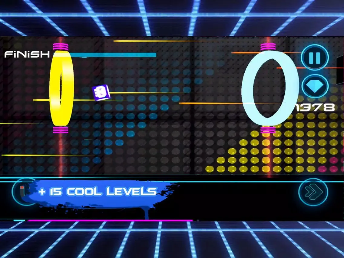 Dubstep Square Dash GeoMetry iPad  Screenshots
